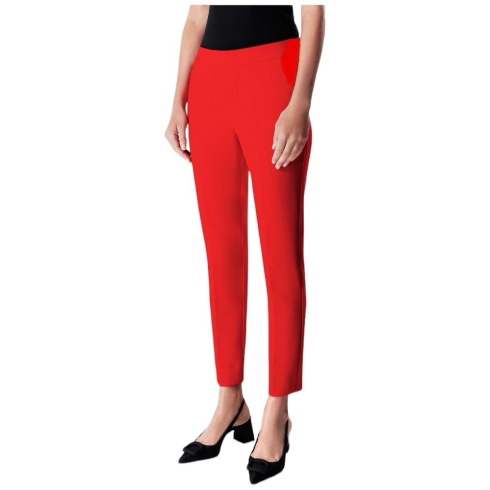 CAbi Red Cropped Ankle Pants